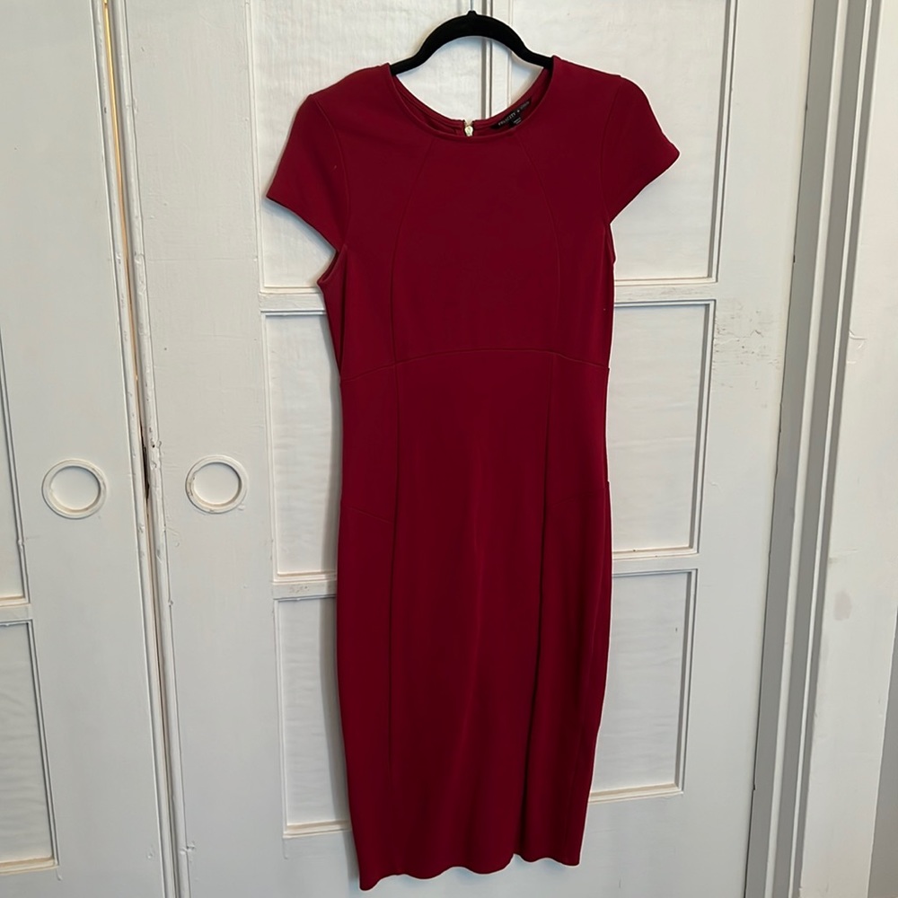 Red pencil dress